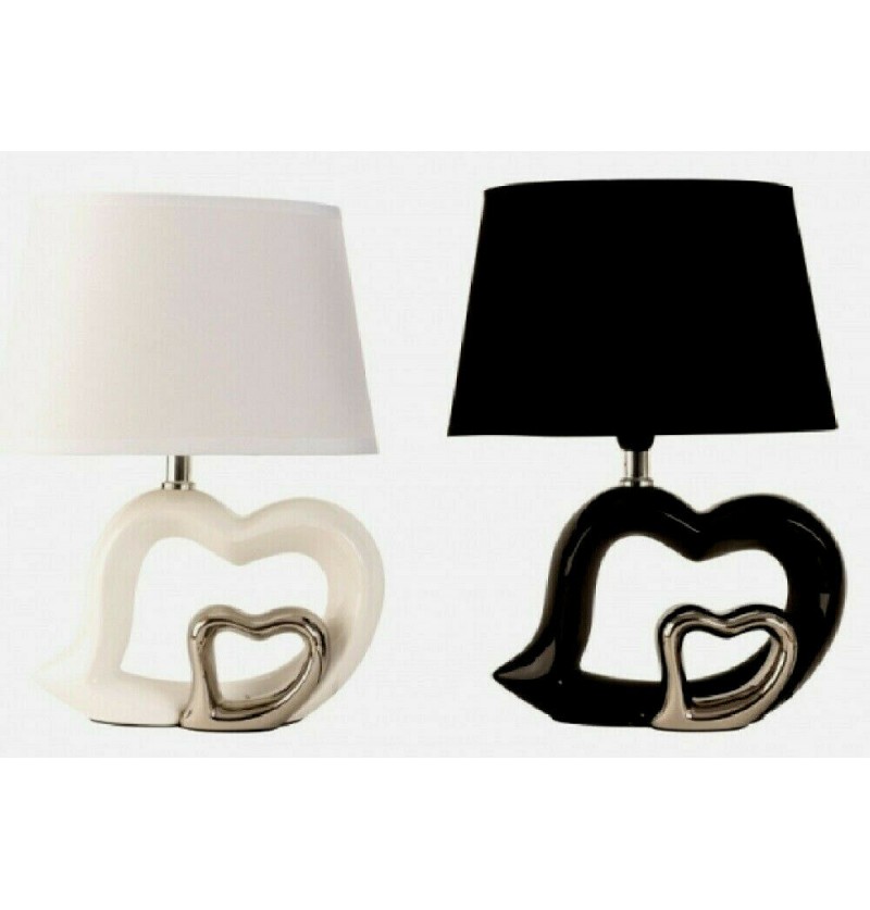 Lampe céramique forme Cœur...