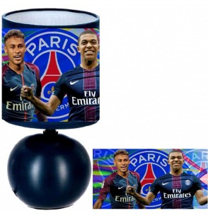 Lampe de chevet Foot Kilian Mbappe et Neymar Paris Saint-Germain - création  artisanale .